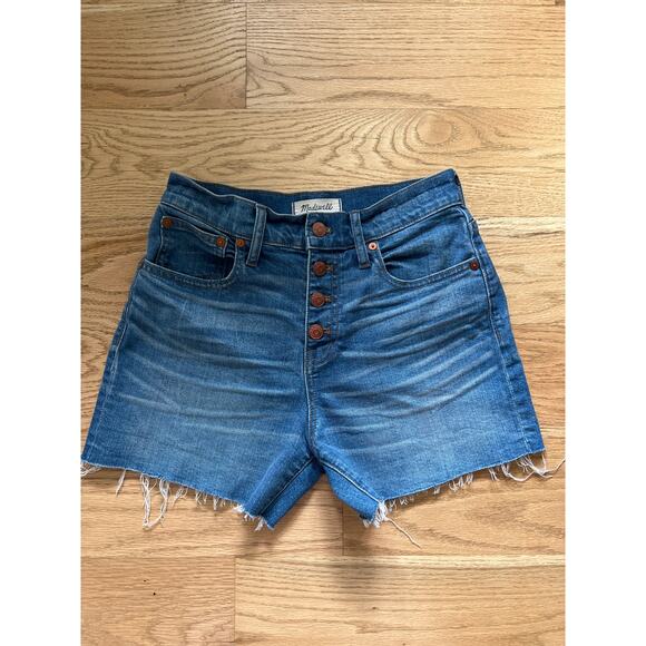 Madewell High-Rise Button-Fly Denim Short - Picture 1 of 6
